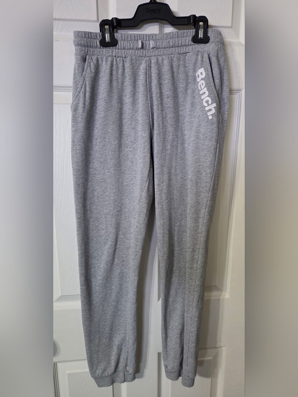 Bench. Gray Sweatpants with Side Logo